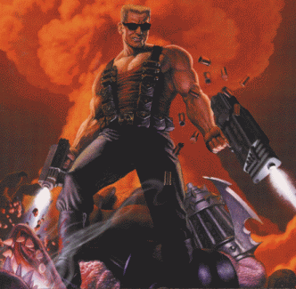 Duke Nukem, able to withstand forty megaton nuclear blasts!